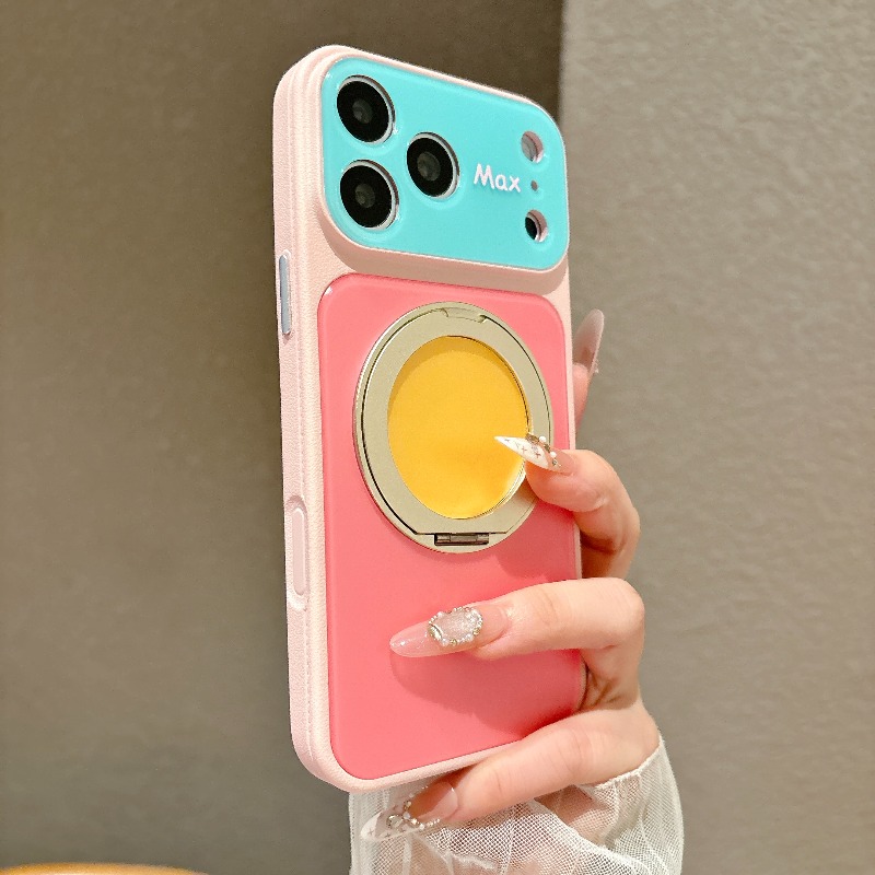 Magnetic Charging Stand - Luksusowe etui z pierścieniem ochronnym na