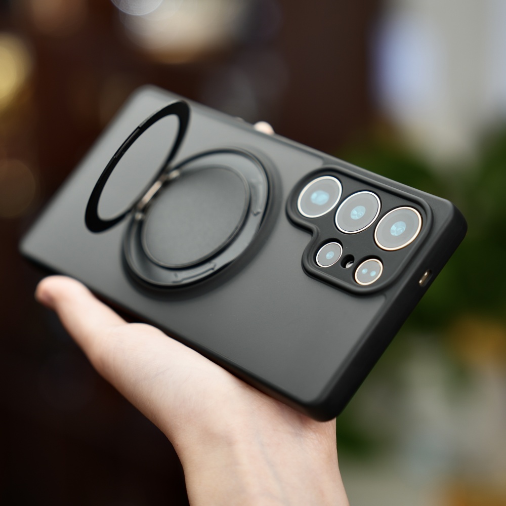 Magnetic Charging Stand - Luksusowe Matowe Etui z Magnetycznym Stojakiem